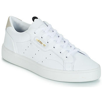 adidas adidas SLEEK W women's Shoes (Trainers) in White. Sizes available:3.5,5,6.5,8,4,4.5,5.5,6,7,7.5,8.5,9,4,4.5,5,5.5,6.5