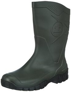 Dunlop K580011 PVC KUITLAARS GROEN 45, Unisex Adults' Unlined Rubber Boots Half Shaft Boots & Bootees, Green/Black Sole, 11 UK (46 EU)