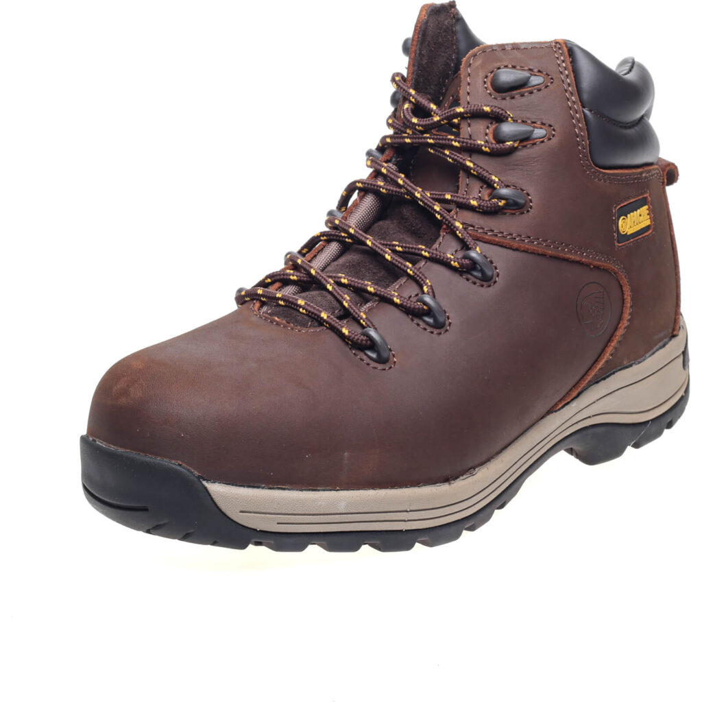 Apache AP31 Nubuck Water Resistant Safety Hiker Boots Brown Size 7