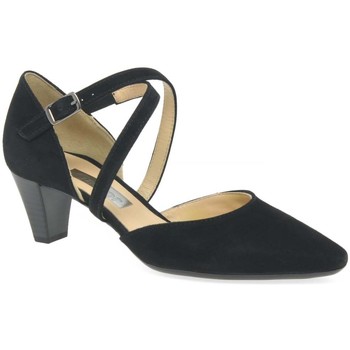 Gabor Callow Womens Modern Cross Strap Court Shoes women's Court Shoes in Black. Sizes available:2.5,3,3.5,4,4.5,5,5.5,6,6.5,7,7.5,8,9