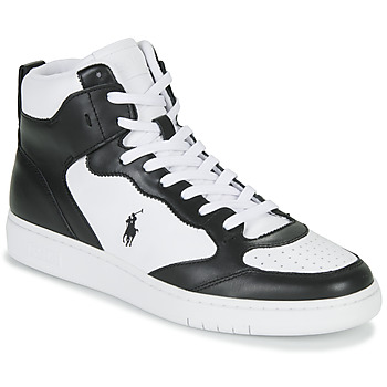 Polo Ralph Lauren POLO CRT HGH-SNEAKERS-LOW TOP LACE men's Shoes (High-top Trainers) in Black