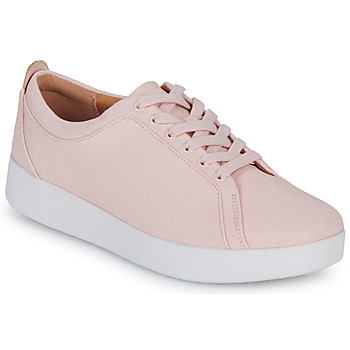 FitFlop RALLY CANVAS TRAINERS women's Shoes (Trainers) in Pink