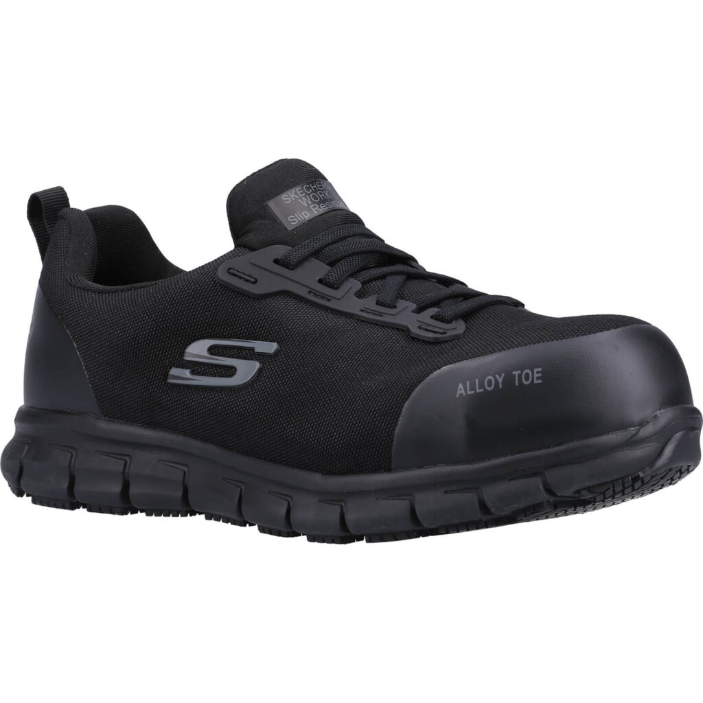 Skechers Sure Track Jixie Womens Safety Trainers Black Size 3